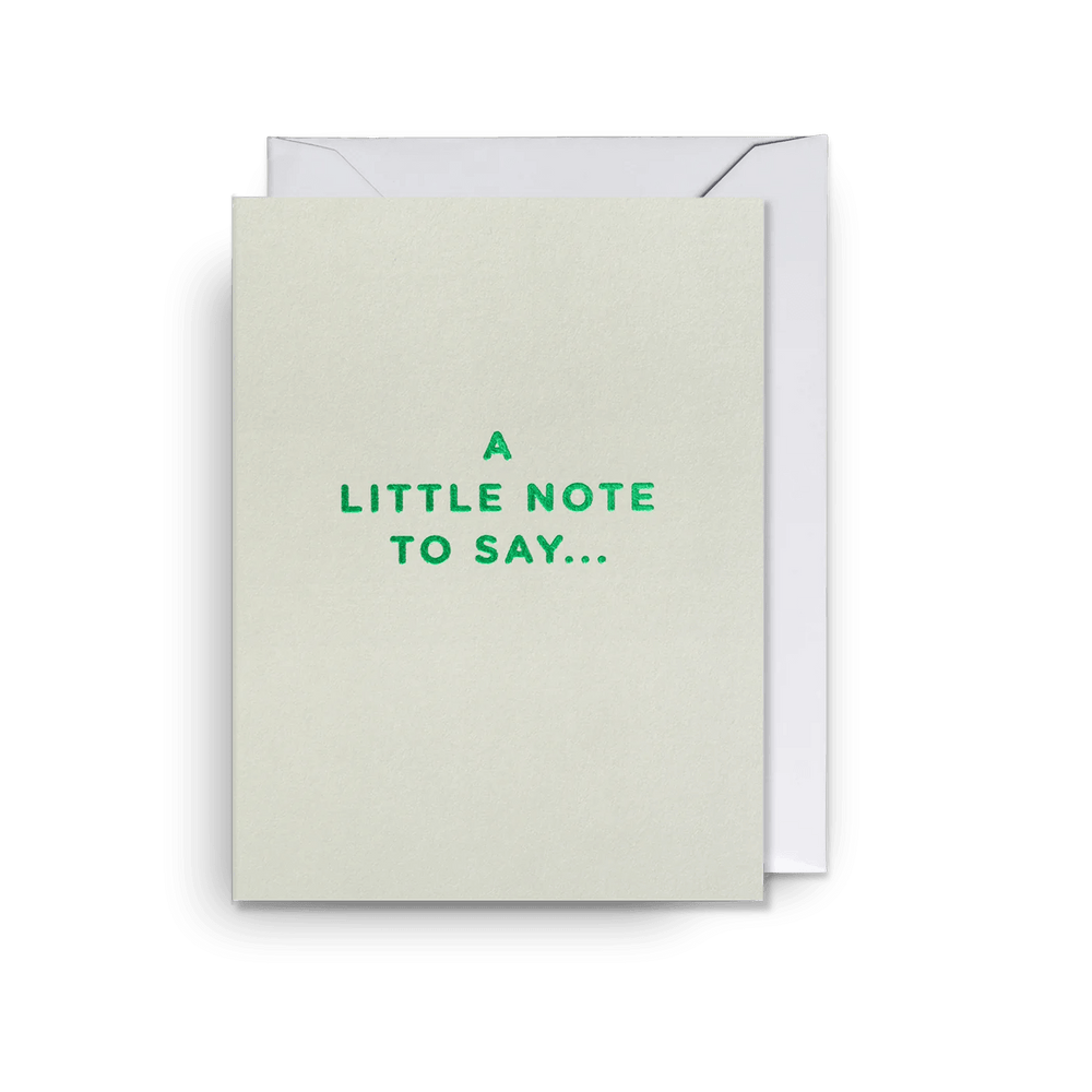 
                      
                        'A Little Note to Say' Greeting Card - leonidasbrighton.co.uk - Leonidas Brighton
                      
                    