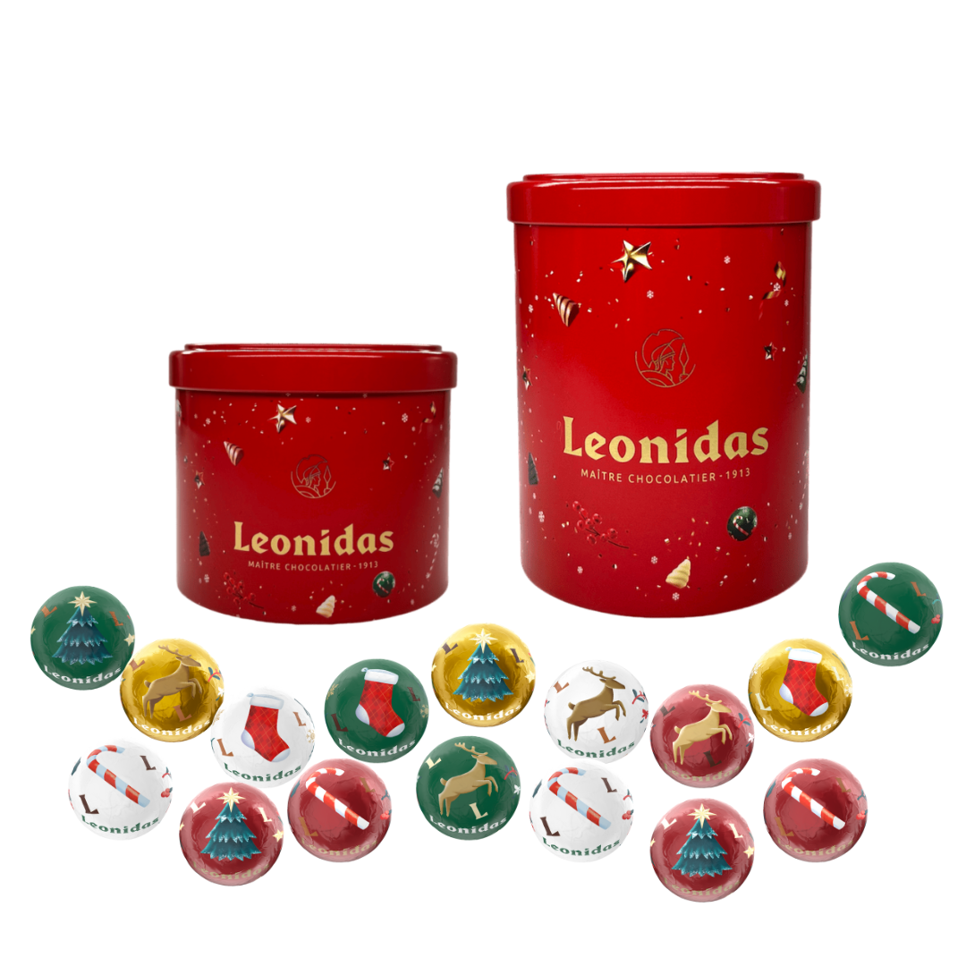 Christmas Tin with Christmas Chocolate Balls