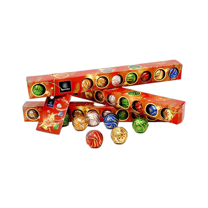 Christmas Chocolate Balls in Tube