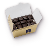 DARK Chocolates Ballotin Box - 60 Chocolates - leonidasbrighton.co.uk - Leonidas Brighton