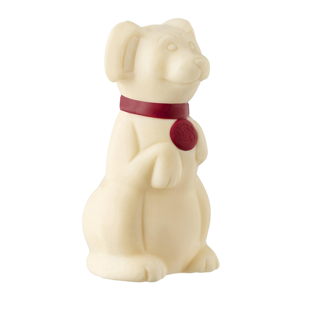 Dog Chocolate Figure 50g. with 4 Christmas Chocolate Balls - leonidasbrighton.co.uk - Leonidas Brighton