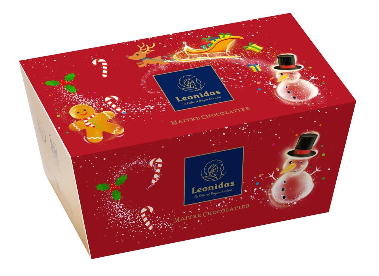 Leonidas Christmas Ballotin Box, 500g Assortment Chocolate Box - leonidasbrighton.co.uk - Leonidas Brighton