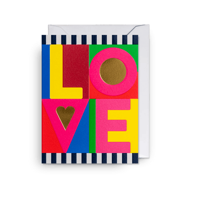 'Love' Greeting Card - leonidasbrighton.co.uk - Leonidas Brighton