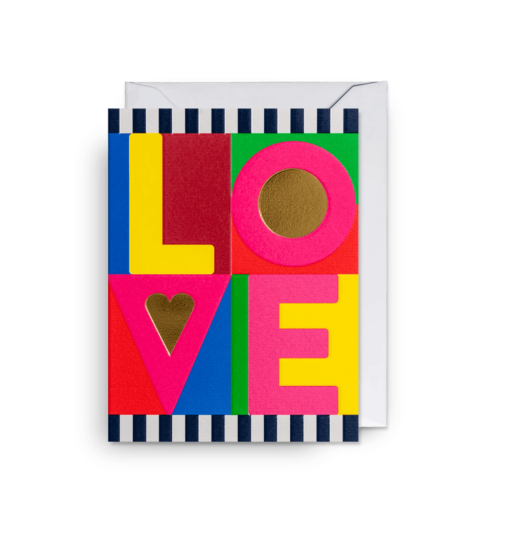 'Love' Greeting Card - leonidasbrighton.co.uk - Leonidas Brighton