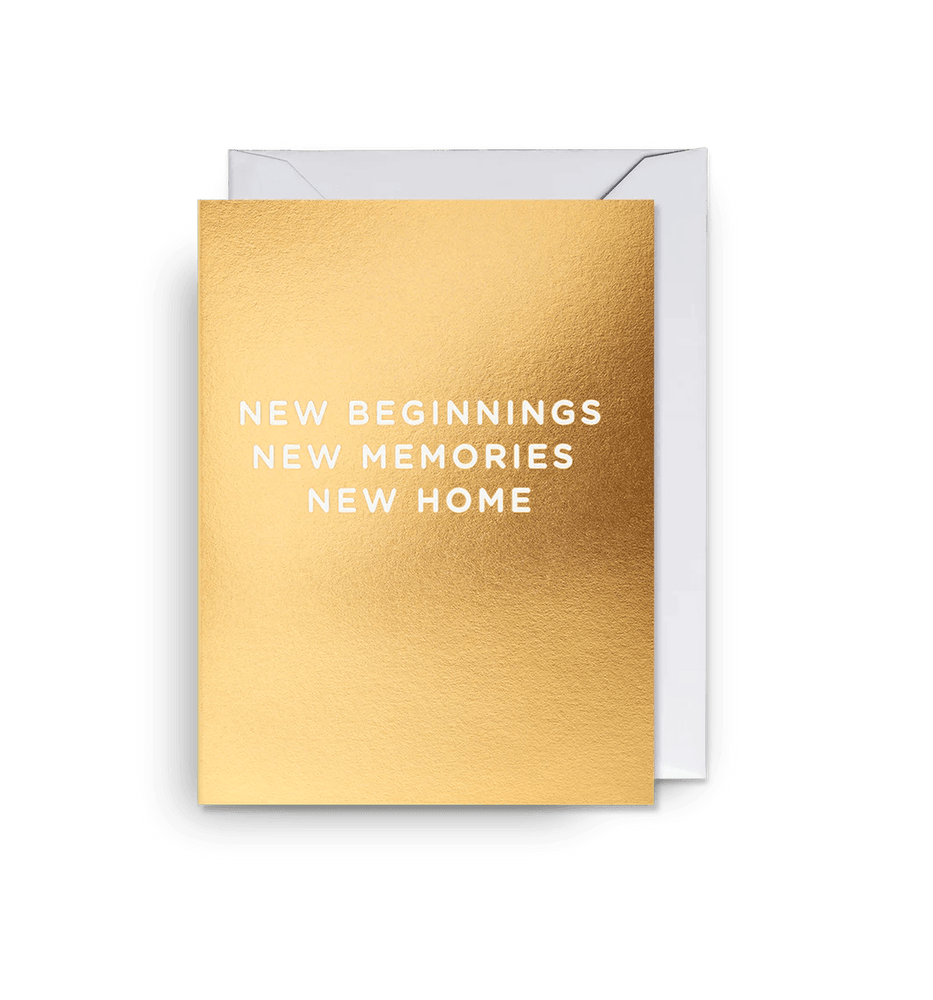 'New Beginnings New Memories New Home' Greeting Card - leonidasbrighton.co.uk - Leonidas Brighton