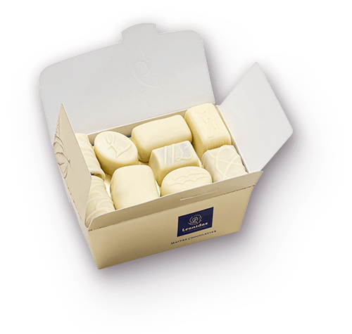 White Chocolates Ballotin Box - 30 Chocolates - leonidasbrighton.co.uk - Leonidas Brighton