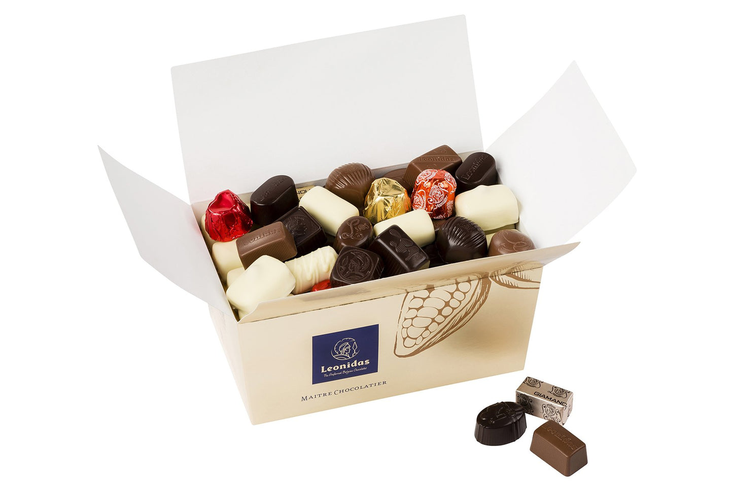Leonidas Small Dark Chocolate Assortment Heritage Gift Box