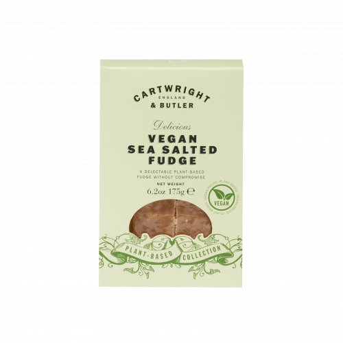 Cartwright & Butler Butter Fudge Tin Vegan Salted Fudge In Carton