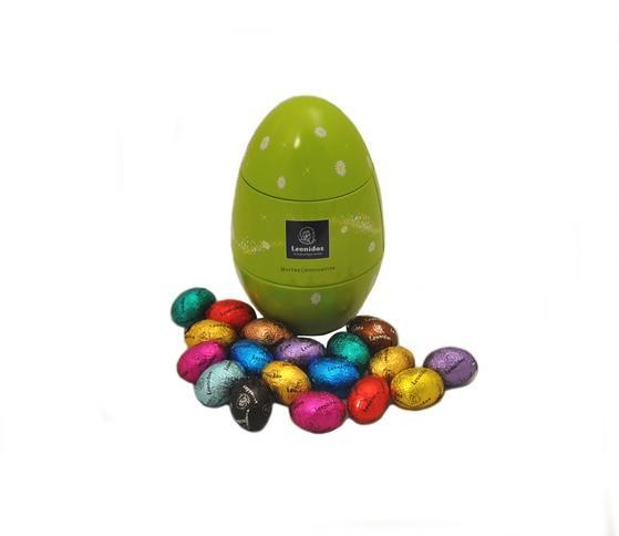 
                  
                    Egg-Shaped Easter Tin - www.chocolateorders.com
                  
                