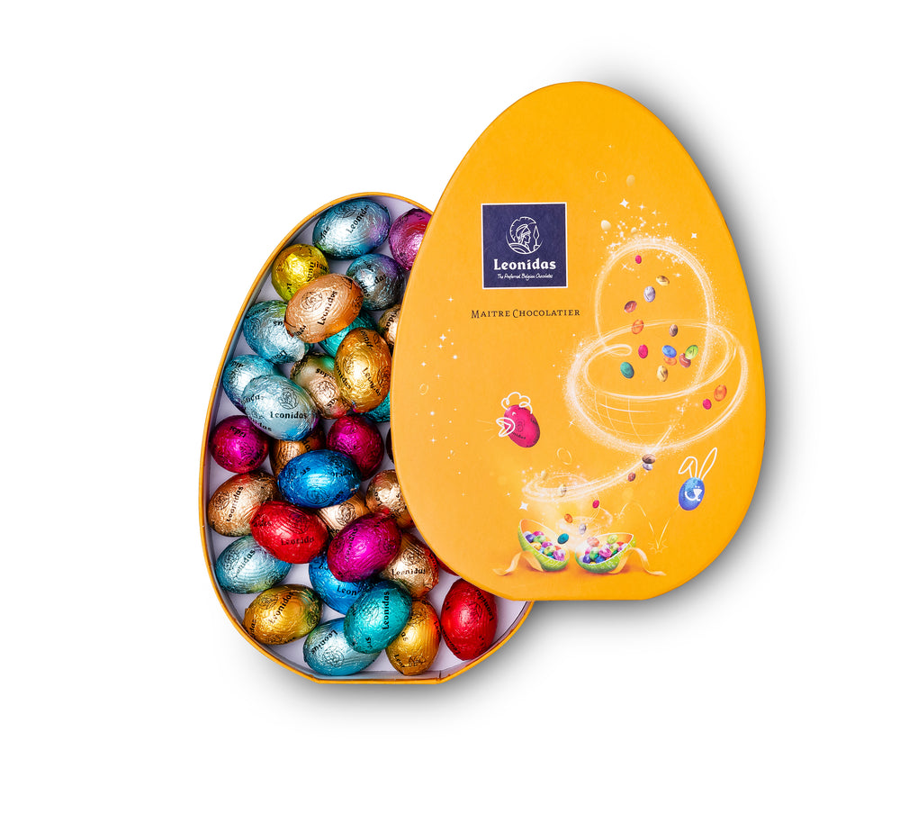 
                  
                    Leonidas Belgian Chocolates, 30 Mini Easter Eggs in Egg-Shaped Box - www.chocolateorders.com
                  
                