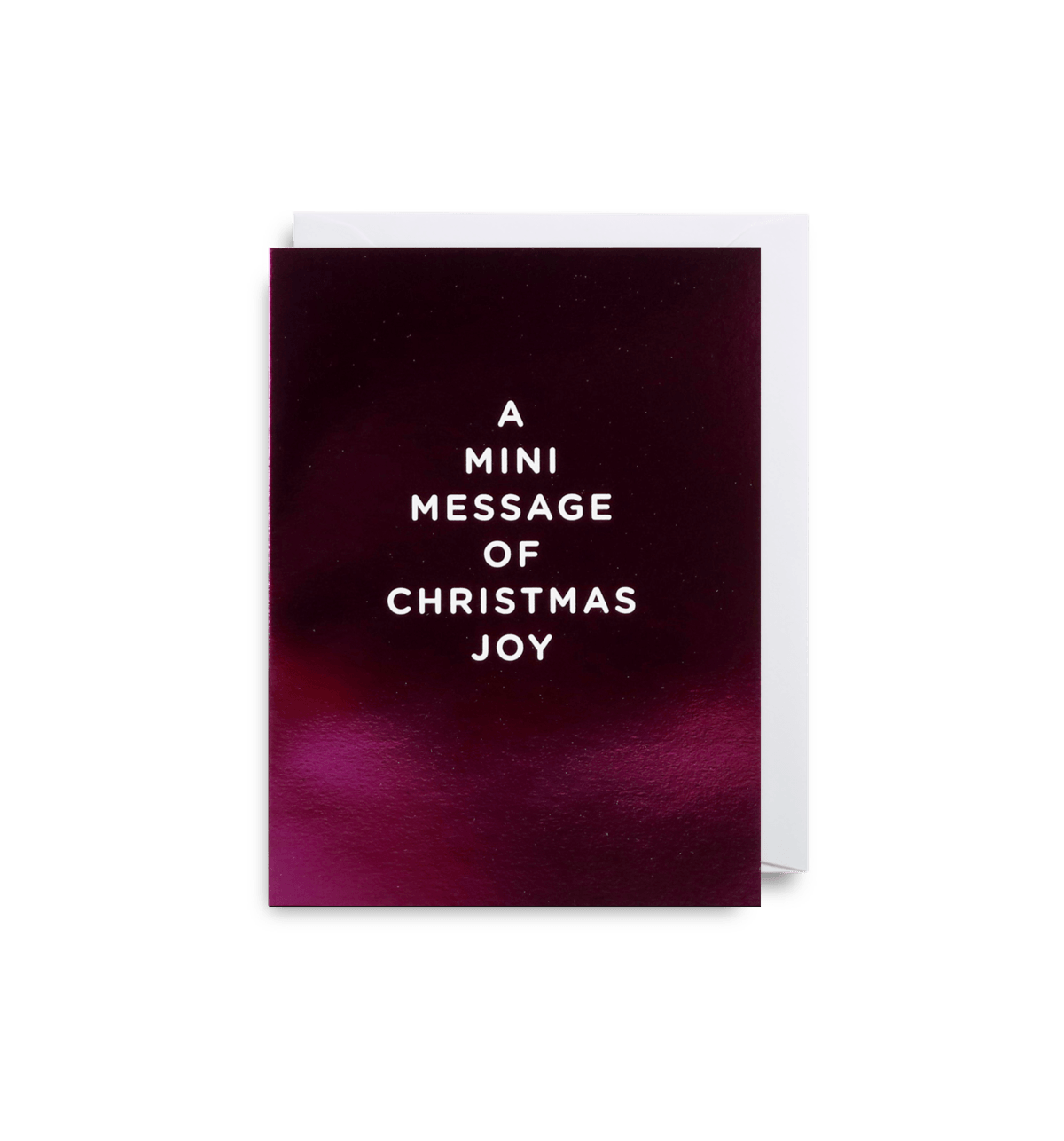 'A Mini Message of Christmas Joy' Greeting Card - leonidasbrighton.co.uk - Leonidas Brighton