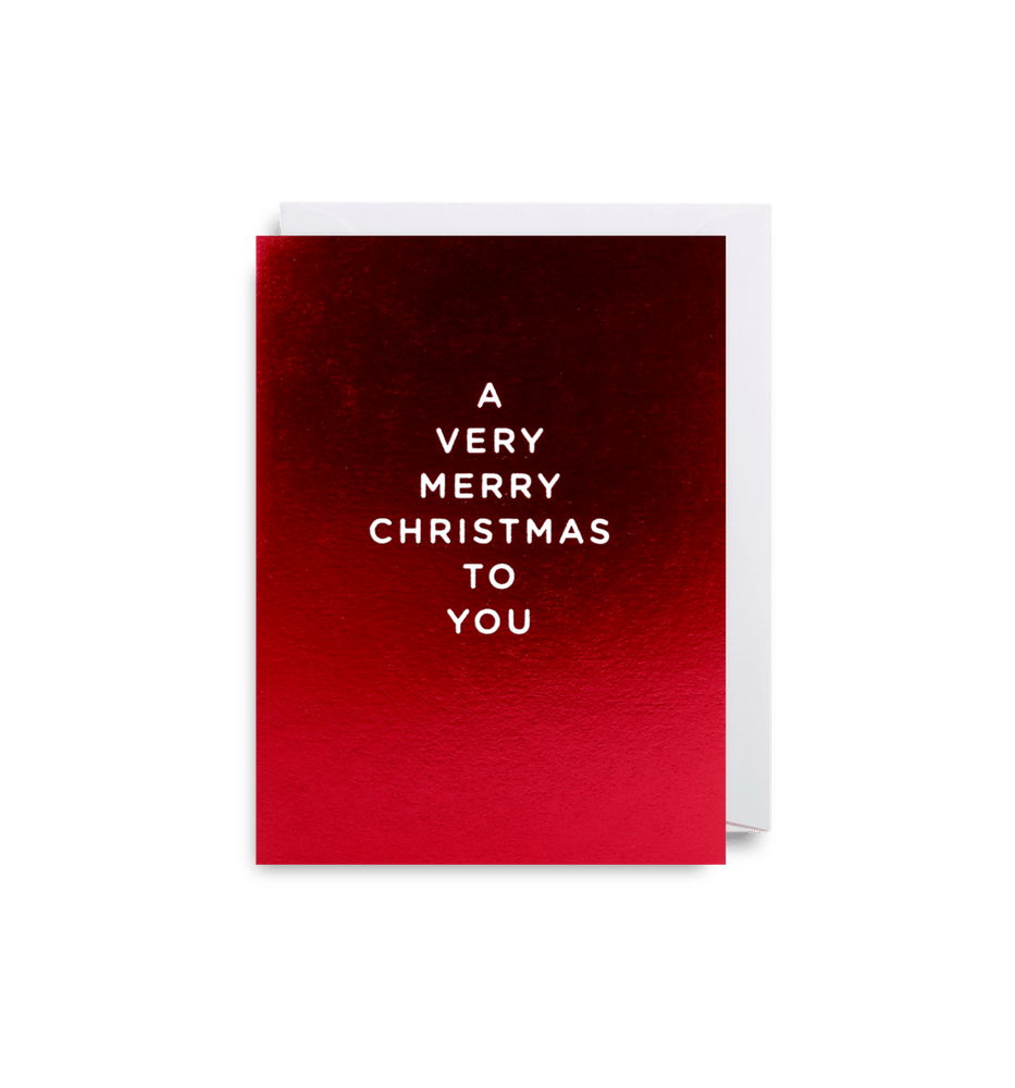 'A Very Merry Christmas To You' Greeting Card - leonidasbrighton.co.uk - Leonidas Brighton