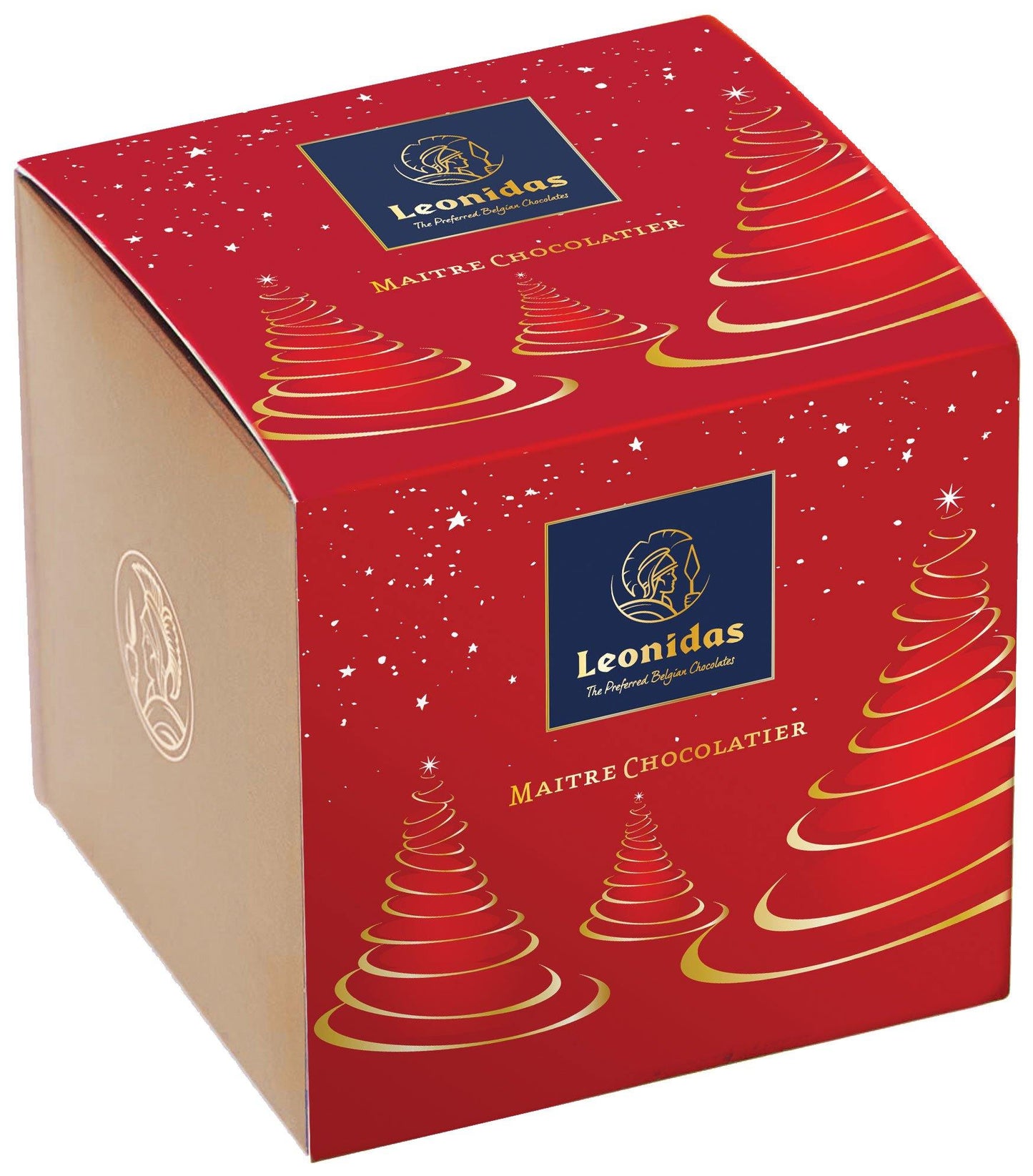 Christmas Cube Box - Orangette / Mendiant / Almond - leonidasbrighton.co.uk - Leonidas Brighton