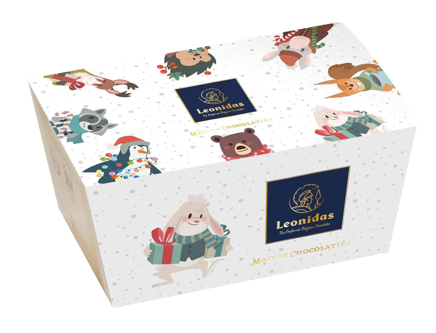 Christmas Leonidas Assortment Ballotin Box, 250g Chistmas Chocolate Box - leonidasbrighton.co.uk - Leonidas Brighton