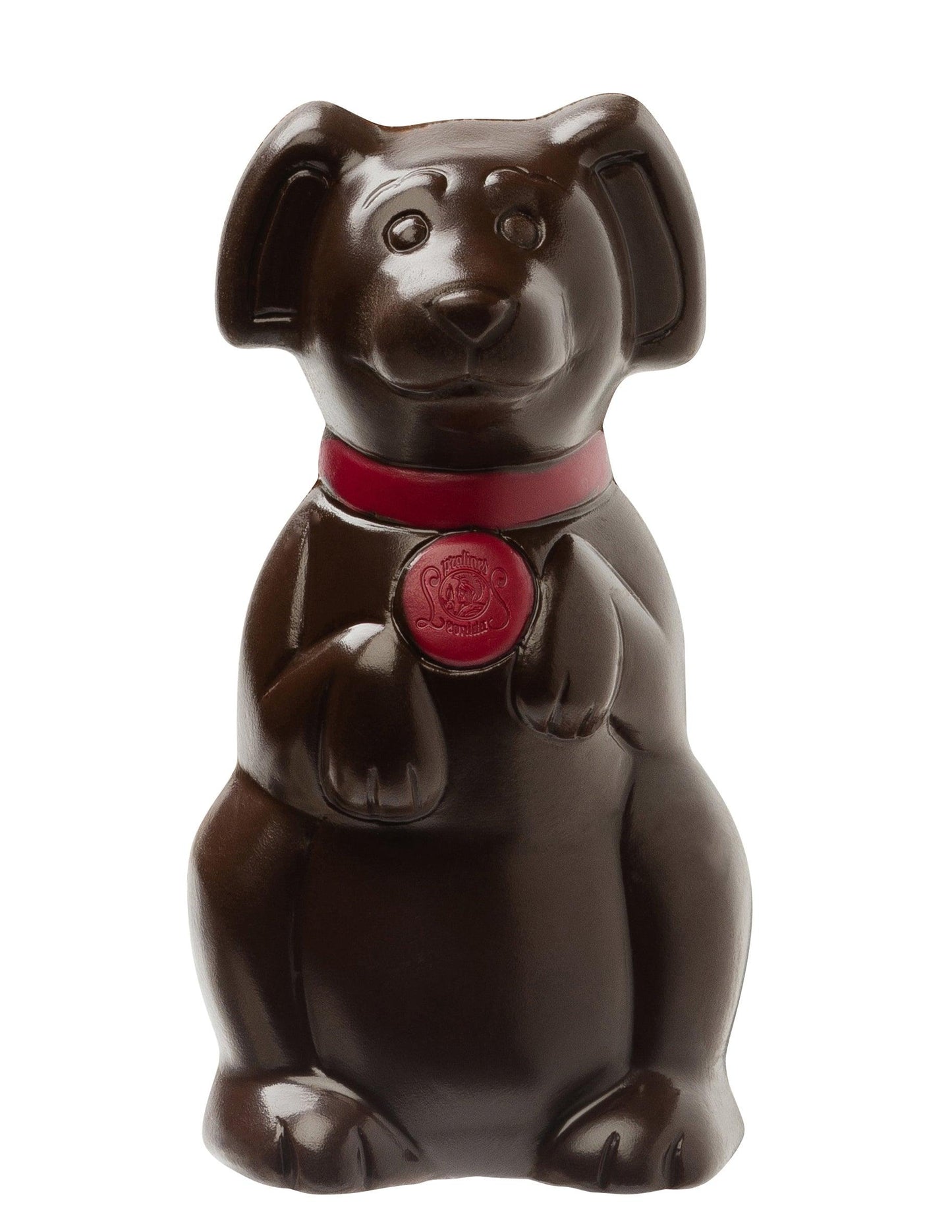 Dog Chocolate Figure 50g. with 4 Christmas Chocolate Balls - leonidasbrighton.co.uk - Leonidas Brighton