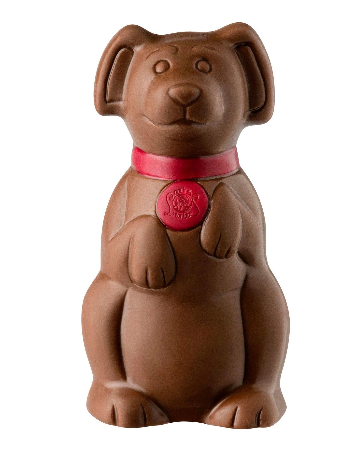 Dog Chocolate Figure 50g. with 4 Christmas Chocolate Balls - leonidasbrighton.co.uk - Leonidas Brighton