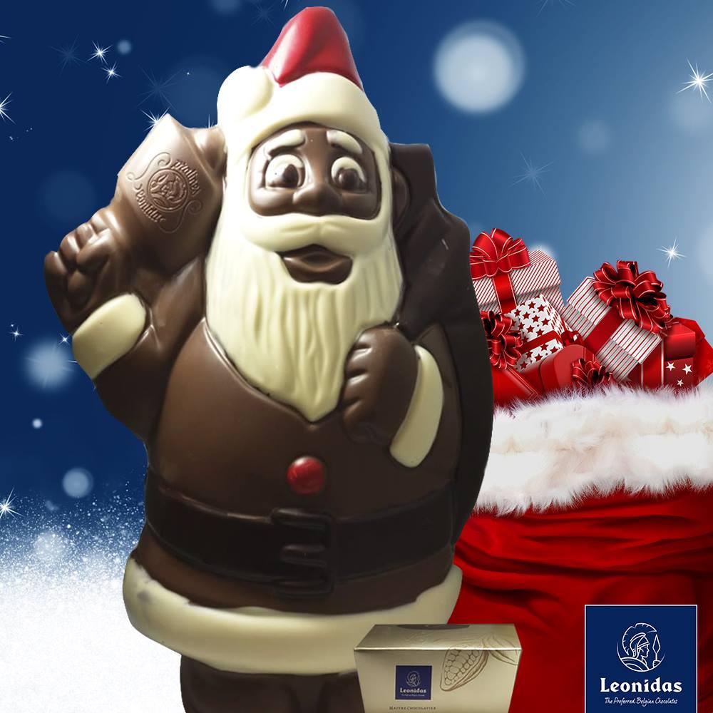 Giant Father Christmas Chocolate | COLLECTION ONLY - leonidasbrighton.co.uk - Leonidas Brighton