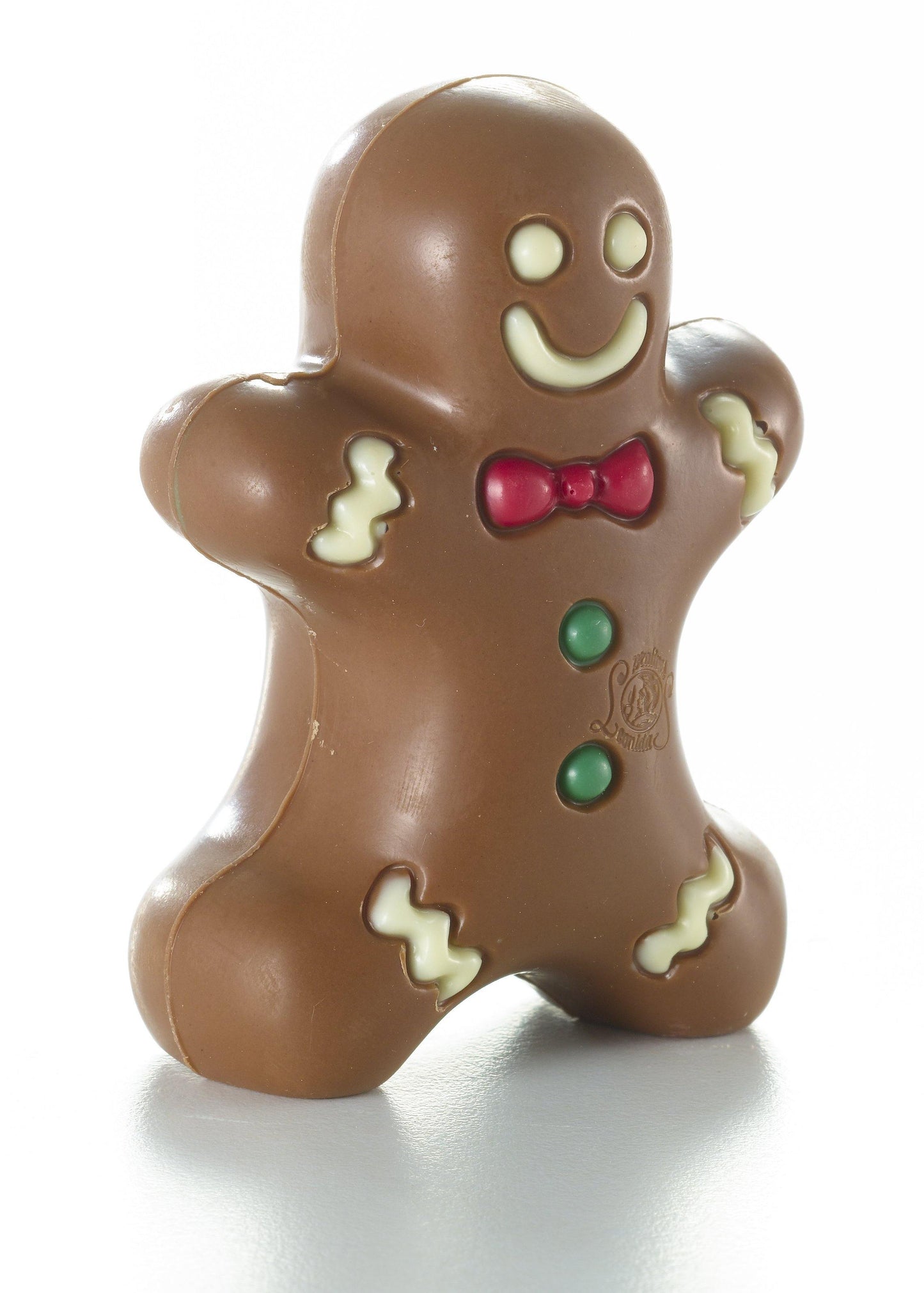 Gingerbread Man Milk Chocolate Figure 30g. with 2 Christmas Balls - leonidasbrighton.co.uk - Leonidas Brighton