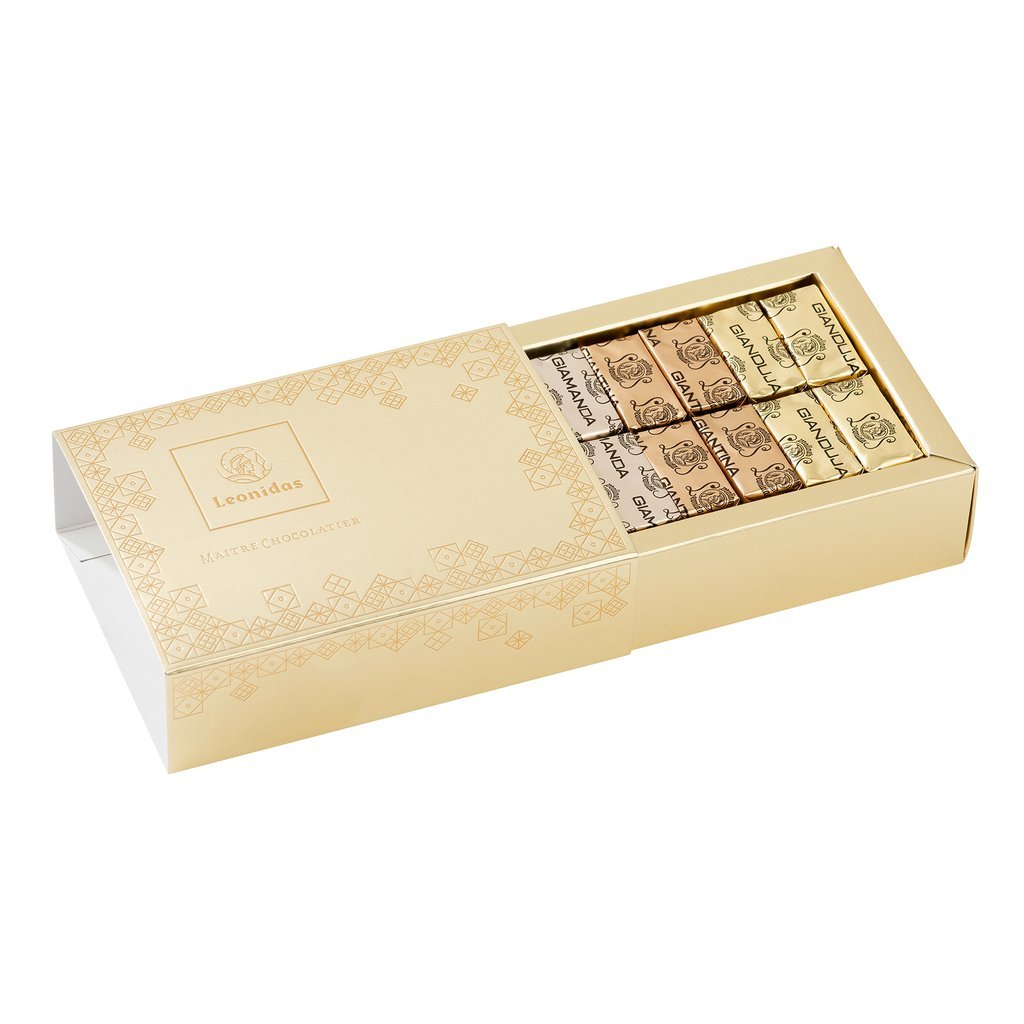 Golden Box Gianduja 24 Chocolates - leonidasbrighton.co.uk - Leonidas Brighton