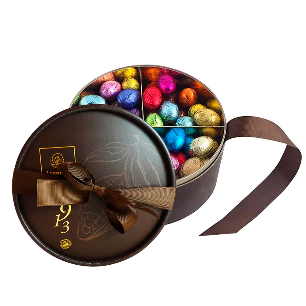 Easter Luxury Round Box with 70 Mini Easter Eggs - www.chocolateorders.com