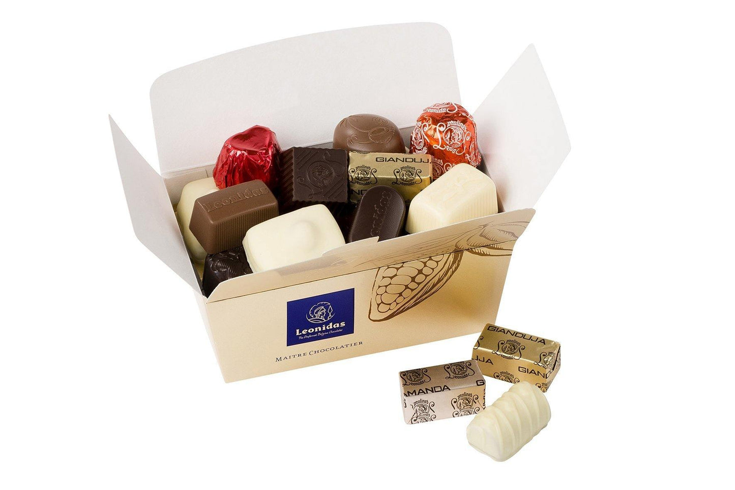 Leonidas Christmas Ballotin Box, 500g Assortment Chocolate Box - leonidasbrighton.co.uk - Leonidas Brighton