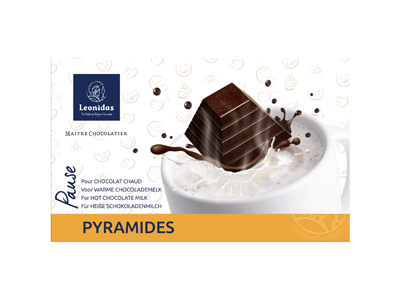 Leonidas Hot Chocolate - 8 Pyramids in Gift Box - leonidasbrighton.co.uk - Leonidas Brighton