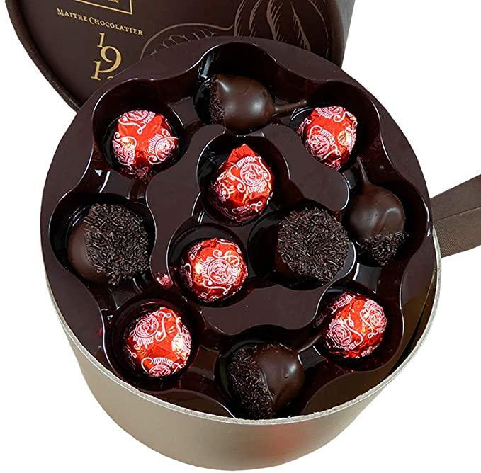 Leonidas Luxury Cherry Liqueur Chocolate Round Box - leonidasbrighton.co.uk - Leonidas Brighton