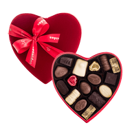 Leonidas Velvet Heart Box - Your selection of chocolates - leonidasbrighton.co.uk - Leonidas Brighton