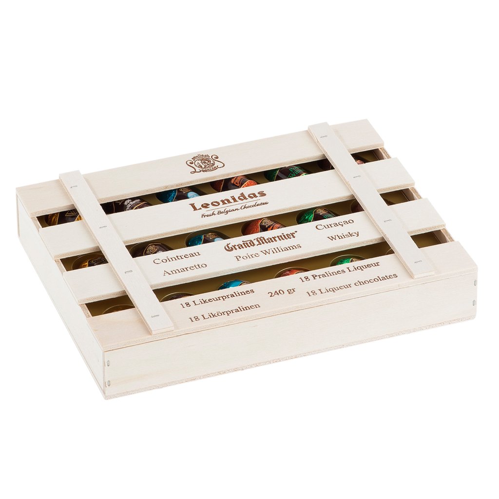 Liquor Chocolate Crate Box – Leonidas Brighton