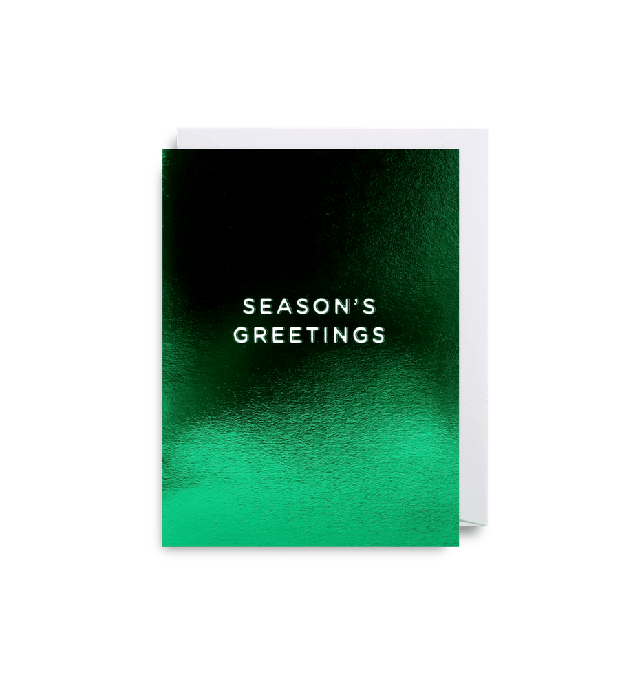 'Season's Greetings' Greeting Card - leonidasbrighton.co.uk - Leonidas Brighton