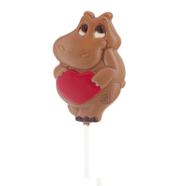 Valentine’s Hippo Love Lolly - leonidasbrighton.co.uk - Leonidas Brighton